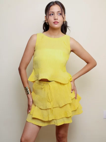 Sunshine Yellow Sleeveless Top