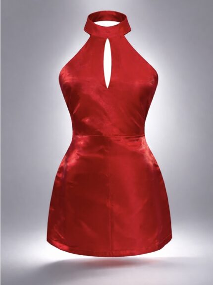 Scarlet Halter Mini Dress