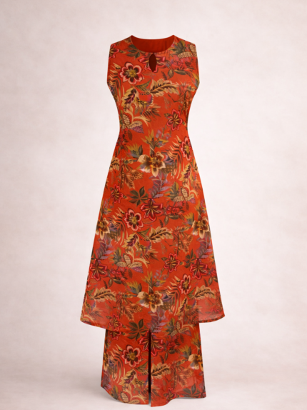 Wildflower Rust Kurta Set