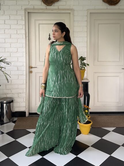 Emerald Crush Palazzo Set